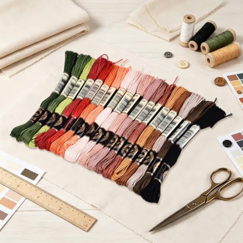 157.5 Yards Variegated Polyester Embroidery Floss for Sewing - color: Rich Maillard Color