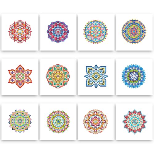 PeakLuv Small Diamond Art Kits Mandala Mini Diamond Painting Kits - color: Mandala