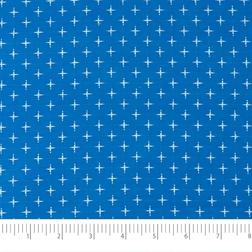 Singer Fabric, 100% Cotton, Embroidery Fabric, Cut by The Yard, Navy - color: Navy