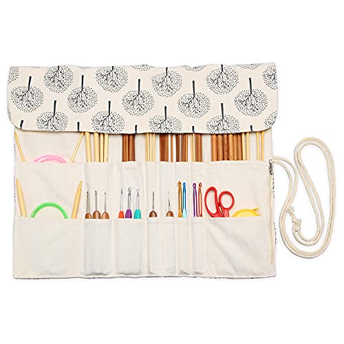 Teamoy Knitting Needle Crochet Hook Case Organizer Holder(up to 14"), Tree - color: Tree, size: 14 inches