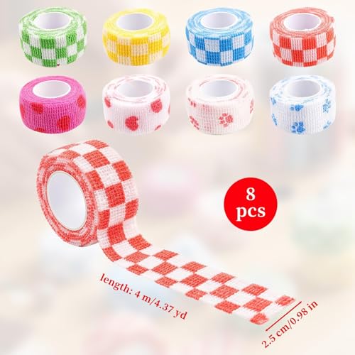 8PCS Crochet Finger Guard - Adjustable Self-Adhesive Thimble Tape