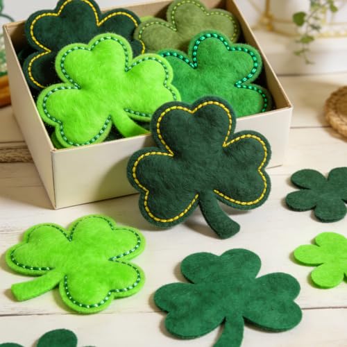 24 Pcs Green Felt Fabric Sheets, 8 Inch X 12 Inch 1mm Craft Felt - color: Green 24pcs