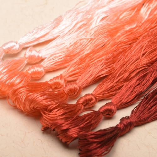 100% Mulberry Silk Embroidery Thread 8 Colors 110m Each (33) - color: 33