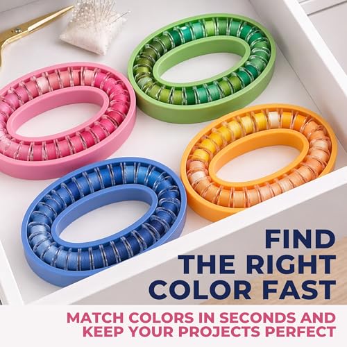4PCS Silicone Bobbin Holders for Sewing – Upgraded Silicone Sewing Bobbin Holder in Bright Colors, Flexible Sewing Machine Bobbin Holder Rings for Thread Organization & Sewing Bobbin Storage - size: Type 2