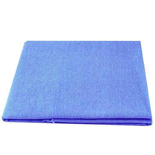 Rose Flavor Pre-Cut Quilting Linen Fabric,Craft Cloth,DIY for Sewing Crafting 60" by 1 Yard(Sky Blue) - color: Sky Blue