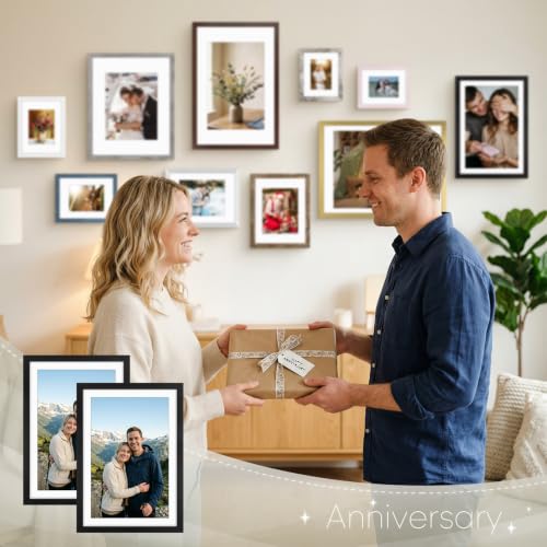 Golden State Art 13x19 Black Picture Frame Mat for 11x17 Real Glass - color: Black, size: 13x19