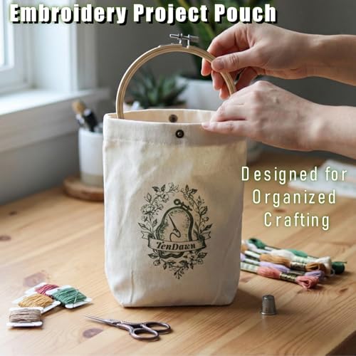 TenDawn Embroidery Stitch Book Kit for Beginners, 32 Essential Stitches - color: Basic & Intermediate Kit