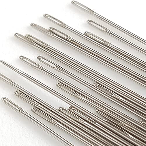 Littledream 150 Pcs Needles Assorted Sizes Sewing Hand DIY Embroidery (50 No.7 + 50 No.8 + 50 No.9) Thread Quilting Cross Stitch Beading 2.1 Inch Long Straight Sharp Needle Kit Craft Lampwork