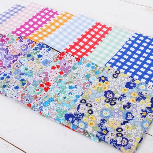 Threadart Spring Picnic Red Gingham Cotton Quilting Fabric - 3 Yard Cut - color: Red Gingham 5, size: 3 YARD CUT