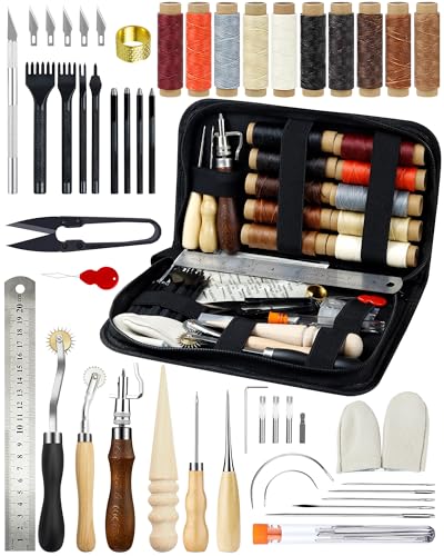Leather Working Tools for Beginners: Professional Leather Tools with Punch