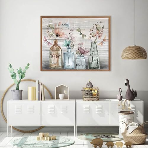 Stamped Cross Stitch Kits for Adults Beginner, Flower Dimensions Needlepoint Art Crafts Embroidery Kits for Adults Beginners 15.7x11.8 inches - color: D062