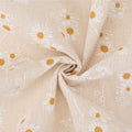 1 Yard 63 Inch Flower Cotton Fabric Bundles Linen Blend Soft White Floral Pattern Embroideried Cloth By The Yard for Sewing Making Clothing Accessories Diy Quilting Beginners Crafts Supplies - size: 1600MM, style: Daisy