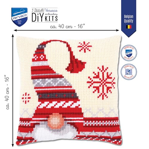 Vervaco Cross Stitch Cushion Kit Christmas Elf 16" x 16" - color: N\a