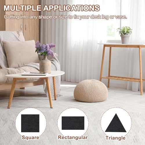PATIKIL 11 Inch Diameter Lamp Base Felt 3Pack 2mm Thick Foam Adhesive Non-Slip EVA Protection Pad Mat for Lamp Furniture DIY Craft, Black - size: 11 Inch
