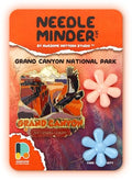 Awesome Pattern Studio Needle Minder Set - Grand Canyon National Park Magnetic Needle Minder + 2 Needle Threaders. Enamel Pin for Cross Stitch, Embroidery and Craft - size: Grand Canyon Modern Design - SET #1