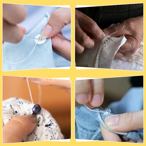 ZMAAGG Sewing Thread, 8 Rolls 200 Yards White Sewing Machine Thread - color: 8 PCS White