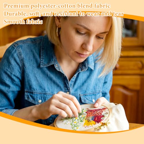 Needlepoint Canvas, 18" x 12", 14 Mesh White Blank Cloth Needle Point Canvas Polyester Cotton Embroidery Blank Cloth Needlepoint Supplies for Knit Crochet Projects (2 Pack) - size: 17.7 x 11.8 inches
