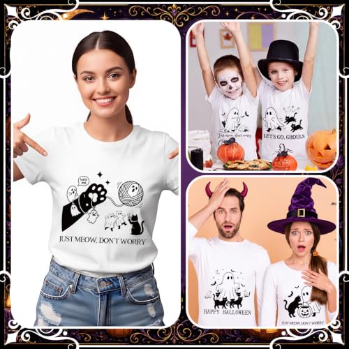 Tellingyou 36 Sheets Halloween Iron on Transfers Ghost Iron on Patches - style: Ghost and Cat