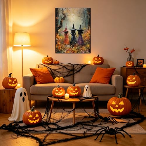 Witch Stamped Cross Stitch Kit for Adults Printed Dimensions Stitching Kit - color: J181-01