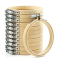 Pllieay 12 Pieces 3 Inch Embroidery Hoops Bamboo Circle - style: 3 Inch