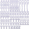 J.CARP 104Pcs White Alphabet A to Z Patches, Iron on Sew on Letters for Clothing, Hats, Shoes, Backpacks, Handbags, Jeans, Jackets etc. - color: 104pcs, White