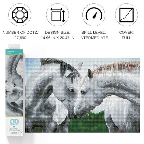DIAMOND DOTZ Sweet Talk Horse Diamond Painting Kit for Adults with Gems