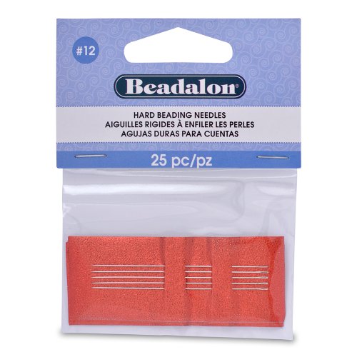 Beadalon Hard Beading Needles #12 25 Pieces