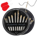 Ftyiwu 60 Pack Sewing Needles for Hand Sewing 6 Sizes Embroidery Needles - size: 60pcs needles