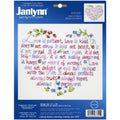 Janlynn Stamped Cross Stitch Kit, Love is Patient, 12" x 10", (187-0301),White