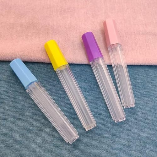 4 Pcs Clear Plastic Embroidery Felting Sewing Container Pin Needle Storage Tubes Bottle Holder Knitting Needle For Case Box Needle Storage Tubes Sewing Storage
