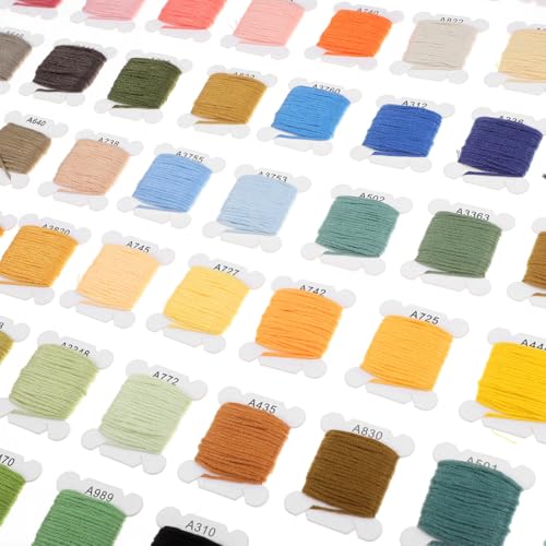 80 Colors Embroidery Thread Set, Friendship Bracelet String Kit with Floss for DIY Sewing, Jewelry Making, and Craft Projects - size: 400.00X0.10X0.10CM