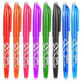 8pcs Heat Erasable Pens for Fabric, Fabric Marking Pens Fabrics Markers No Ghost Lines, Disappearing Ink for Precise Marking for Quilting Sewing Embroidery DIY Dressmaking Fabrics Tailors Chalk