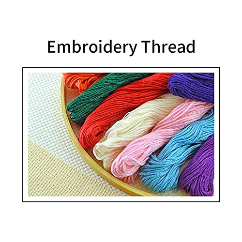 Redxing Stamped Cross Stitch Kits Embroidery kit for Beginners Adults Full Range of Embroidery Patterns Starter Kits DIY Printed Cross Stitch Kits Needlepoint Kits 11CT-White Tree Book 18x18 inchs - color: Artskits35