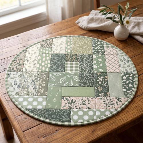 Hosuly 40 Pcs Sage Green Fabric Strips Jelly Elegant Quilting Fabric Scraps - color: Sage Green