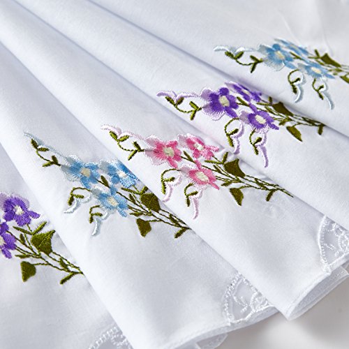 RDS HANKYTEX Cotton Embroidery Ladies' Handkerchiefs Lace Set of 6 - style: 5