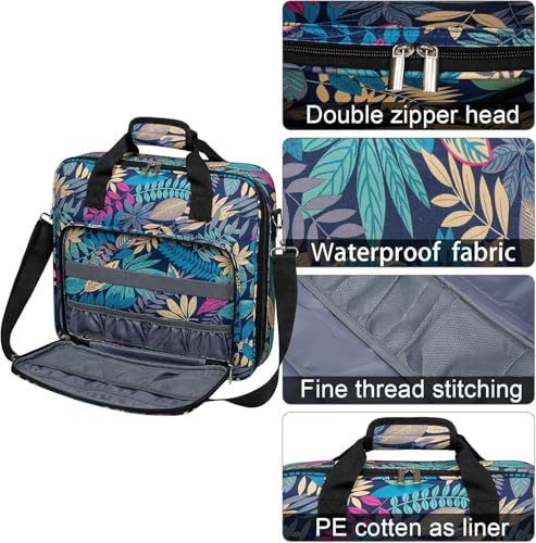 BAGLHER Cross Stitch & Embroidery Organizer Bag - Large Portable Project Storage with 3 Compartments, Travel Friendly Carrying Case for 11.2" Hoops, Threads, Supplies (Hawaii) - color: Hawaii