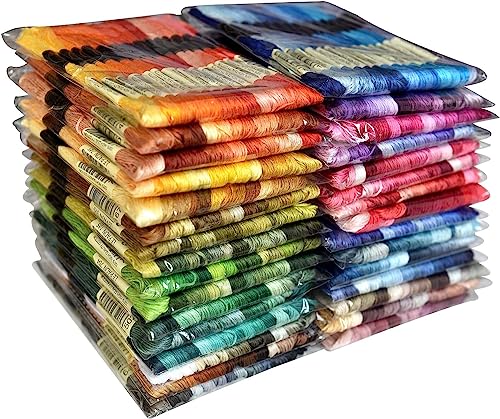 All 447 Color Embroidery Floss - Cross Stitch Threads - Friendship Bracelets Floss - Crafts Floss… - color: 447 dmc colors