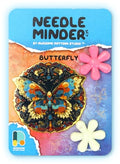 Awesome Pattern Studio Needle Minder Set – Butterfly Magnetic Needle Minder + 2 Needle Threaders. Enamel Pin for Cross Stitch, Embroidery and Craft - size: Butterfly Set #1