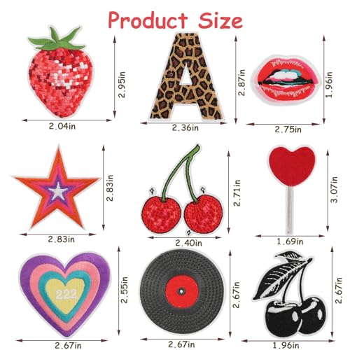 20 PCS Cool Girl Embroidered Iron On Patches for Clothes, Trendy Aesthetic Sew On Applique Patches for Women, Y2k Girly Embroidery Patch for Hats, Backpacks, Jackets, Jeans - color: Cool Girl