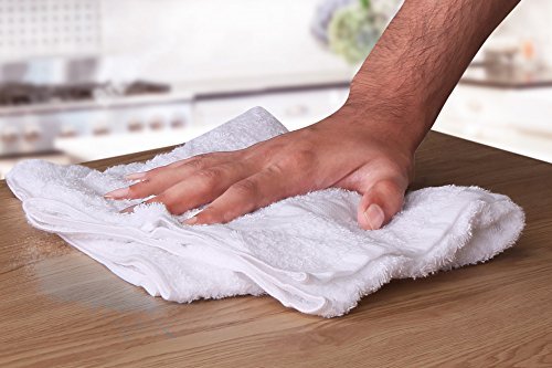 Utopia Towels Kitchen Bar Mops, Pack of 12, 16x19 in, 100% Cotton, White - color: White, size: 12 Pack
