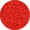 Legefo 4mm Glass Seed Beads Bulk, Bright Red 6/0 Small Mini Pony Seed Beads, Tiny Round Craft Bead for Bracelet Necklace Wrist Jewelry Making Beading Weaving DIY Crafts Supplies, 1000pcs - color: Bright Red