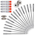 Sewing Machine Needles 50 PCS HAX1 Universal 5 Sizes Compatible with Singer - style: 50 PCS