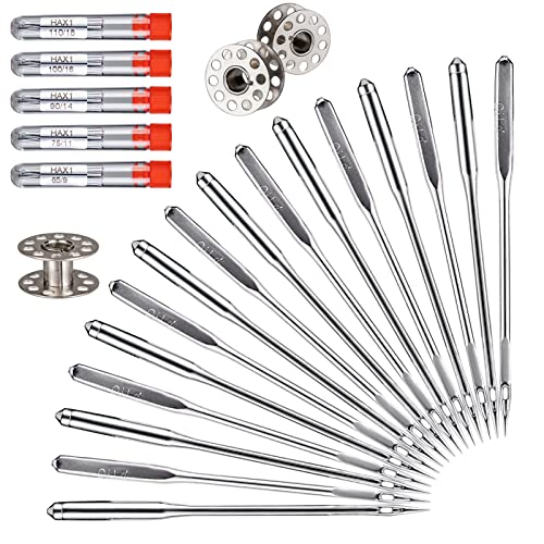 Sewing Machine Needles 100PCS HAX1 5 Sizes Compatible with Singer & Brother - style: 100 PCS