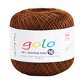 golo Crochet Thread Crochet Yarn for Crocheting Cotton Yarn for Hand Knitting 208 - color: 208 Brown