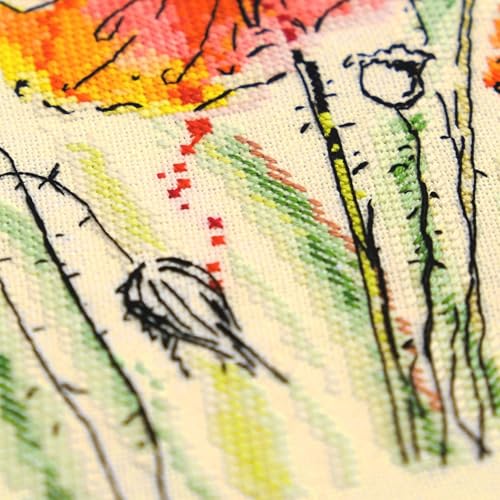 Essentials By Leisure Arts Aida Cloth, 11 Count, Ivory, 3pc, Bulk, Cross Stitch Fabric, Embroidery Fabric, Cross Stitch Supplies for Crafting, Stitching, and Sewing Projects 30x36