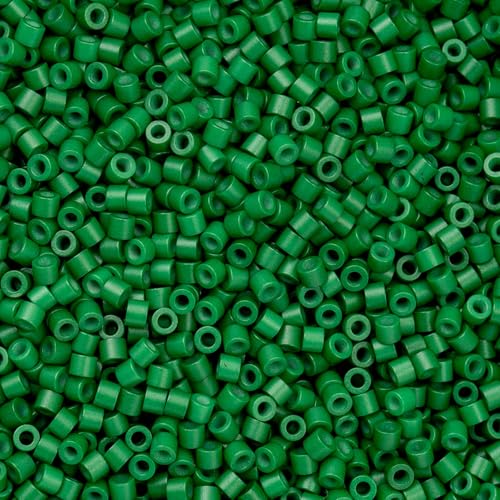 John Bead 25g Cylin Beads Opaque Jade Green 11/0 Glass Cylindrical Seed Beads for Jewelry Bracelets Necklaces Earrings Making Embroidery - color: Jade Green