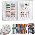 2026 Upgraded Embroidery Kit for Beginners, Embroidery Stitch Book Kit