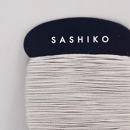 DARUMA Sashiko Thread Card Rolls Set of 3 (43.7 Yards x3) - Sewing & Embroidery, Includes Instruction Manual and Gift Packaging (Thin, White Grey) - color: White grey, style: Thin