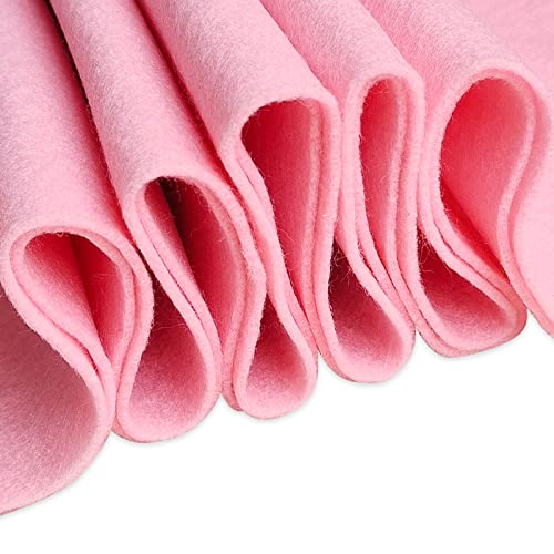 Jtnohx Color Felt Sheets 1 Square Yard Craft Felt Fabric Pink 1.4mm - color: Pink