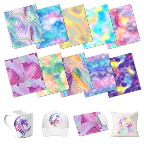 HTVSTD Intrigue Sublimation Transfer Ink Paper 10 Sheets 12 * 10in - color: black